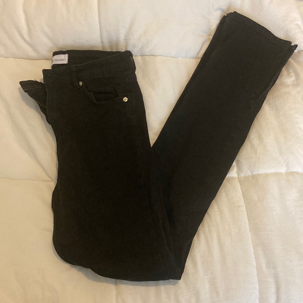 Black ripped Zara jeans